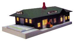 Sunnyvale Passenger Station Built-Up -- N Scale Model Railroad Building -- #45908