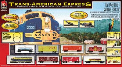 Trans America Express Train Set -- Santa Fe - HO-Scale