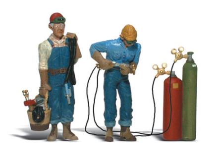 Scenic Accents(R) Figures - Welder Brothers -- G Scale Model Railroad Figure -- #a2544