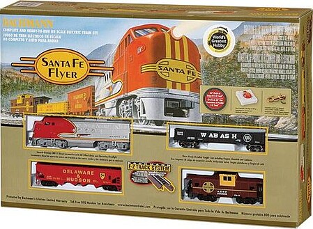 Santa Fe Flyer Set -- HO Scale Model Train Set -- #00647