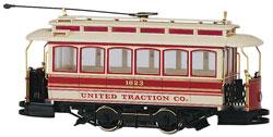 Traction-Powered Closed Streetcar - United Traction Co. -- On30 Scale Trolley and Hand Car -- #25128