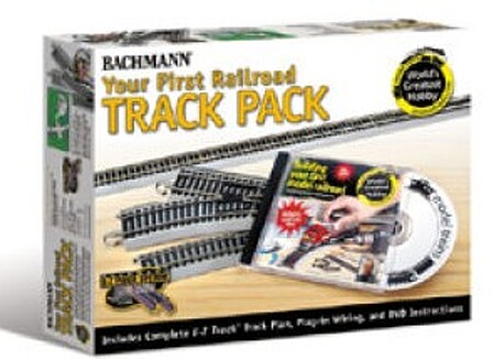 4x8' Hobby Track Pack w/DVD -- HO Scale Nickel Silver Model Train Track -- #44596