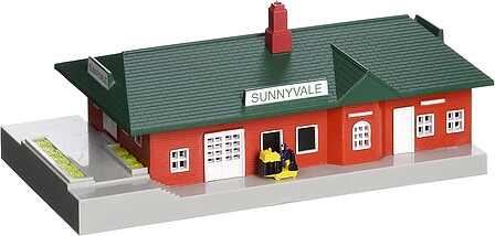 Sunnyvale Passenger Station Built-Up -- N Scale Model Railroad Building -- #45908