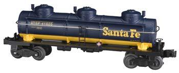 3-Dome Tank Santa Fe -- O Scale Model Train Freight Car -- #47105