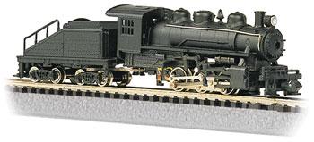 USRA 0-6-0 Switcher & Slope Tender Undecorated -- N Scale Model Train Steam Locomotive -- #50598