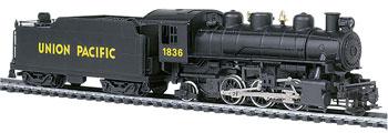 Prairie 2-6-2 w/Tend Union Pacific #1836 -- HO Scale Model Train Steam Locomotive -- #51501