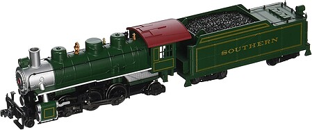 Prairie 2-6-2 with Tender Southern Green -- HO Scale Model Train Steam Locomotive -- #51504