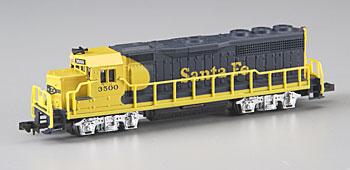 GP40 Santa Fe Yellow/Blue -- N Scale Model Train Diesel Locomotive -- #63552