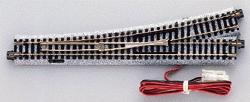 #6 Electric (Remote) Turnout Unitrack Left hand -- N Scale Nickel Silver Model Train Track -- #20202