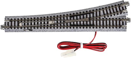 #6 Electric (Remote) Turnout Unitrack Left hand -- N Scale Nickel Silver Model Train Track -- #20202