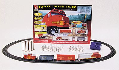 Rail Master Train Set -- Santa Fe - HO-Scale