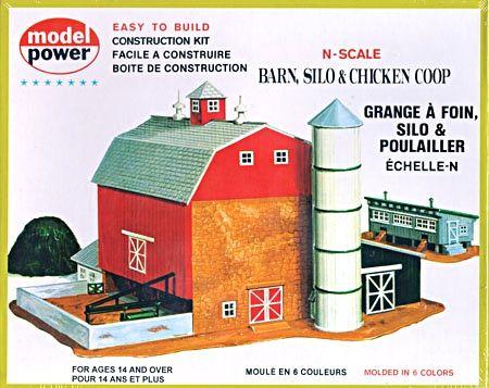 Barn w/Silo & Chicken Coop Kit