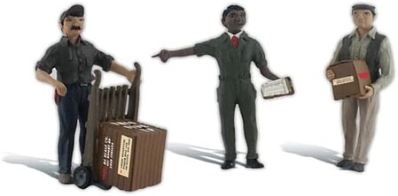 Scenic Accents(R) Figures -- Dock Crew -- G Scale Model Railroad Figures -- #a2565