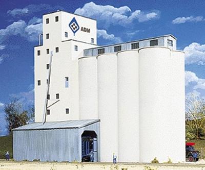 ADM(R) Grain Elevator - Kit -- N Scale Model Railroad Building -- #3225